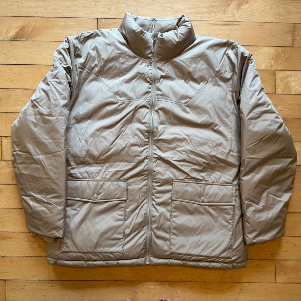 Gap Recycled Primaloft cream puffer jacket‎ men’s XL
